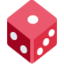 GAME DIE emoji in Twitter's design style - Unicode 1F3B2