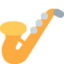 SAXOPHONE emoji in Twitter's design style - Unicode 1F3B7