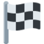 CHEQUERED FLAG emoji in Twitter's design style - Unicode 1F3C1