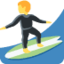 MAN SURFING emoji in Twitter's design style - Unicode 1F3C4-200D-2642-FE0F