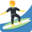 SURFER emoji in Twitter's design style - Unicode 1F3C4