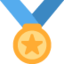 SPORTS MEDAL emoji in Twitter's design style - Unicode 1F3C5