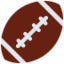 AMERICAN FOOTBALL emoji in Twitter's design style - Unicode 1F3C8