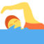 SWIMMER emoji in Twitter's design style - Unicode 1F3CA