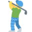 MAN GOLFING emoji in Twitter's design style - Unicode 1F3CC-FE0F-200D-2642-FE0F