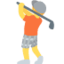 PERSON GOLFING emoji in Twitter's design style - Unicode 1F3CC-FE0F