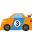 RACING CAR emoji in Twitter's design style - Unicode 1F3CE-FE0F