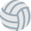 VOLLEYBALL emoji in Twitter's design style - Unicode 1F3D0