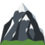 SNOW-CAPPED MOUNTAIN emoji in Twitter's design style - Unicode 1F3D4-FE0F