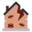 DERELICT HOUSE emoji in Twitter's design style - Unicode 1F3DA-FE0F