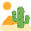 DESERT emoji in Twitter's design style - Unicode 1F3DC-FE0F