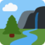 NATIONAL PARK emoji in Twitter's design style - Unicode 1F3DE-FE0F