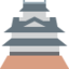 JAPANESE CASTLE emoji in Twitter's design style - Unicode 1F3EF