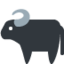 WATER BUFFALO emoji in Twitter's design style - Unicode 1F403