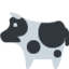 COW emoji in Twitter's design style - Unicode 1F404