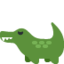 CROCODILE emoji in Twitter's design style - Unicode 1F40A