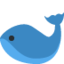 WHALE emoji in Twitter's design style - Unicode 1F40B