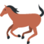 HORSE emoji in Twitter's design style - Unicode 1F40E