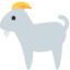 GOAT emoji in Twitter's design style - Unicode 1F410