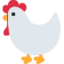 ROOSTER emoji in Twitter's design style - Unicode 1F413