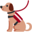 SERVICE DOG emoji in Twitter's design style - Unicode 1F415-200D-1F9BA