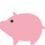 PIG emoji in Twitter's design style - Unicode 1F416