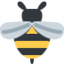 HONEYBEE emoji in Twitter's design style - Unicode 1F41D