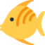 TROPICAL FISH emoji in Twitter's design style - Unicode 1F420