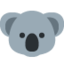 KOALA emoji in Twitter's design style - Unicode 1F428