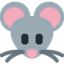 MOUSE FACE emoji in Twitter's design style - Unicode 1F42D