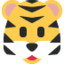 TIGER FACE emoji in Twitter's design style - Unicode 1F42F