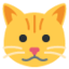 CAT FACE emoji in Twitter's design style - Unicode 1F431