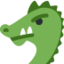 DRAGON FACE emoji in Twitter's design style - Unicode 1F432