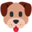 DOG FACE emoji in Twitter's design style - Unicode 1F436