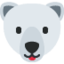 POLAR BEAR emoji in Twitter's design style - Unicode 1F43B-200D-2744-FE0F