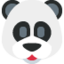 PANDA FACE emoji in Twitter's design style - Unicode 1F43C