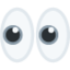 EYES emoji in Twitter's design style - Unicode 1F440