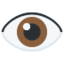 EYE emoji in Twitter's design style - Unicode 1F441-FE0F