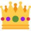 CROWN emoji in Twitter's design style - Unicode 1F451