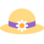 WOMANS HAT emoji in Twitter's design style - Unicode 1F452