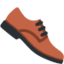 MANS SHOE emoji in Twitter's design style - Unicode 1F45E