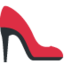 HIGH-HEELED SHOE emoji in Twitter's design style - Unicode 1F460