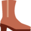 WOMANS BOOTS emoji in Twitter's design style - Unicode 1F462