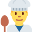 MAN COOK emoji in Twitter's design style - Unicode 1F468-200D-1F373