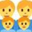 FAMILY: MAN, MAN, BOY, BOY emoji in Twitter's design style - Unicode 1F468-200D-1F468-200D-1F466-200D-1F466