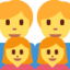 FAMILY: MAN, MAN, GIRL, GIRL emoji in Twitter's design style - Unicode 1F468-200D-1F468-200D-1F467-200D-1F467