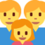 FAMILY: MAN, MAN, GIRL emoji in Twitter's design style - Unicode 1F468-200D-1F468-200D-1F467