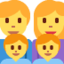 FAMILY: MAN, WOMAN, BOY, BOY emoji in Twitter's design style - Unicode 1F468-200D-1F469-200D-1F466-200D-1F466