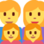 FAMILY: MAN, WOMAN, GIRL, GIRL emoji in Twitter's design style - Unicode 1F468-200D-1F469-200D-1F467-200D-1F467