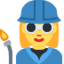 WOMAN FACTORY WORKER emoji in Twitter's design style - Unicode 1F469-200D-1F3ED